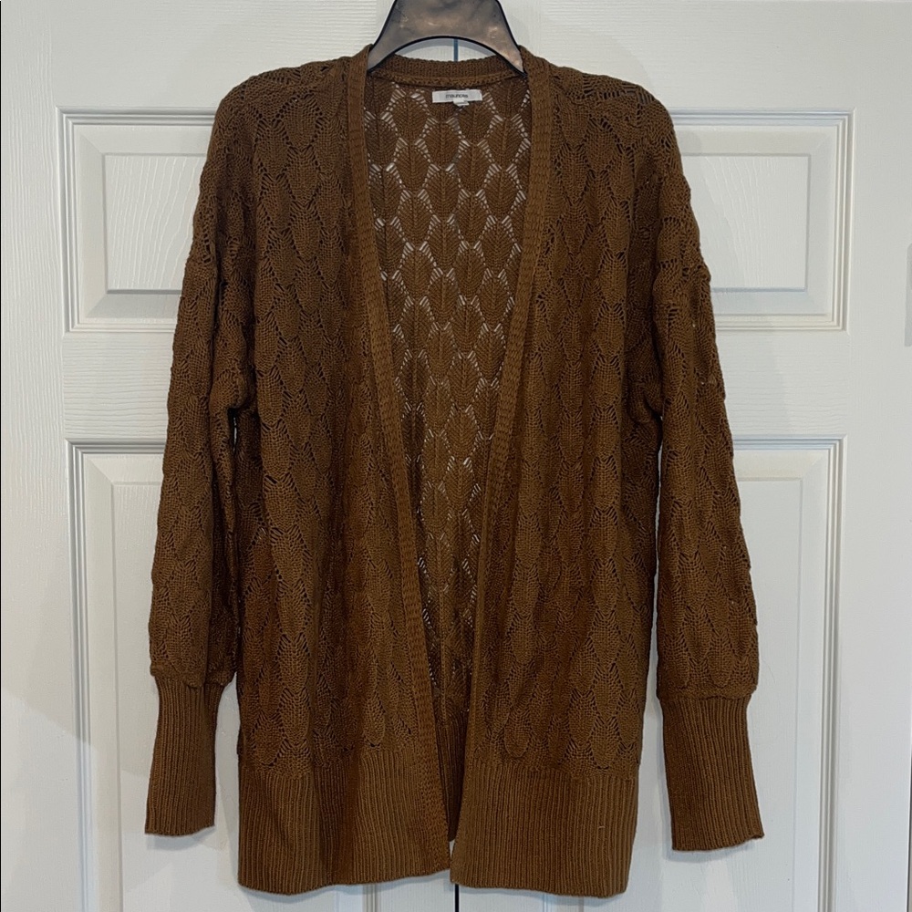 Maurices Brown Open-Front Cardigan